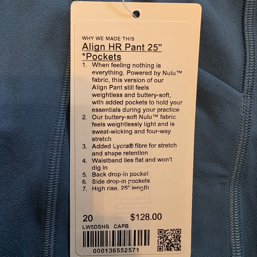 🆕️ Lululemon Align with Pockets 25" - Picture 7 of 8